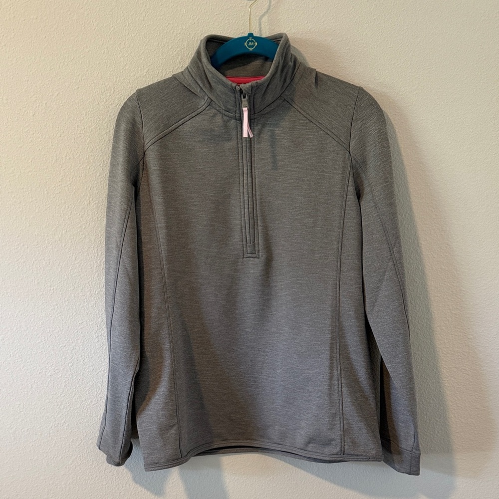 Vineyard Vines Women’s Heather Gray Zip-Up Performance Shep
